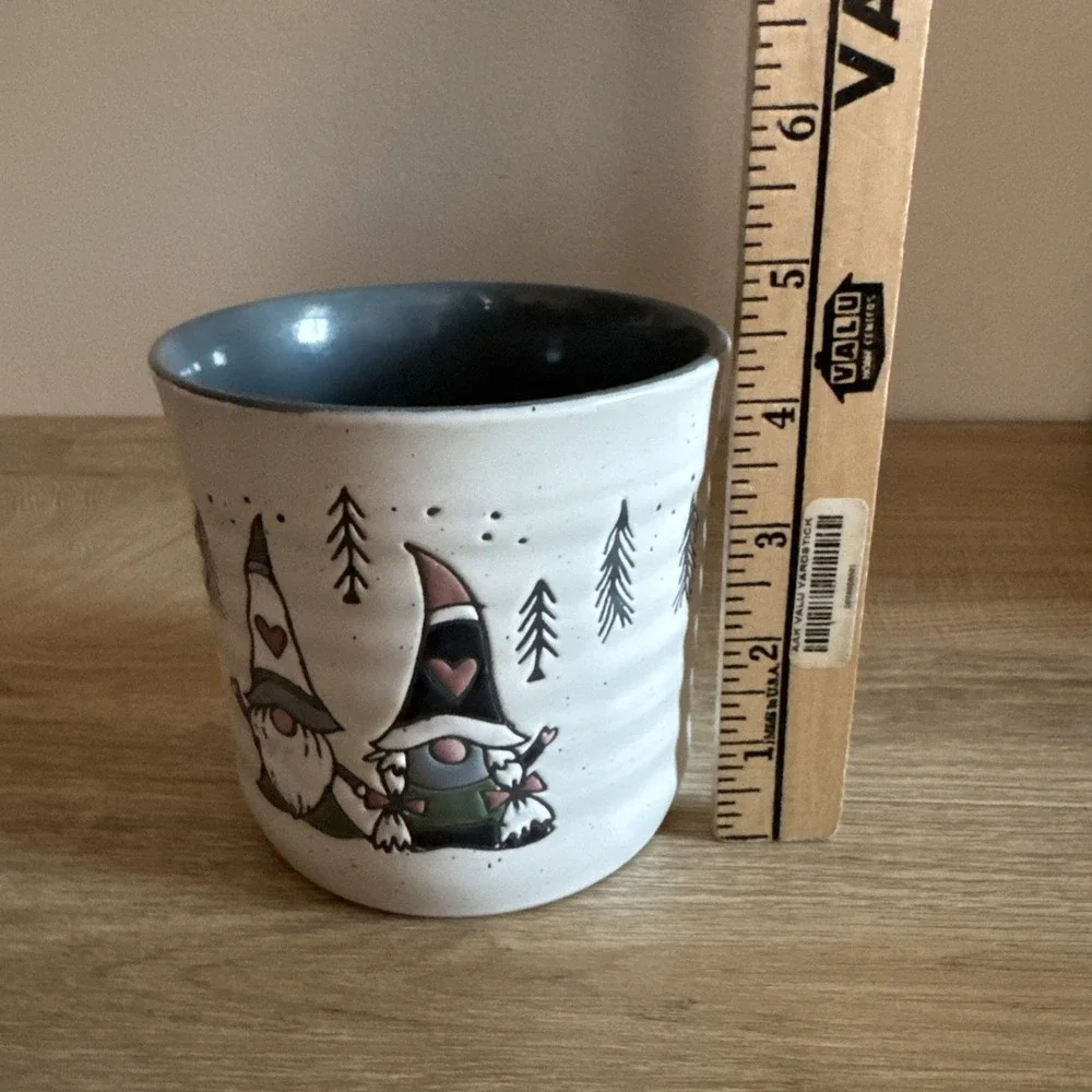 Peppermint & Pine Container Two Gnomes Holding Hands‎ Trees Jar Kitchen Decor